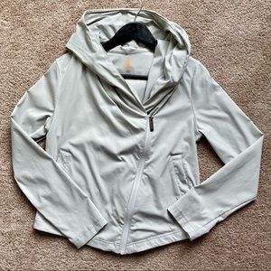 Lucy asymmetrical jacket with hood